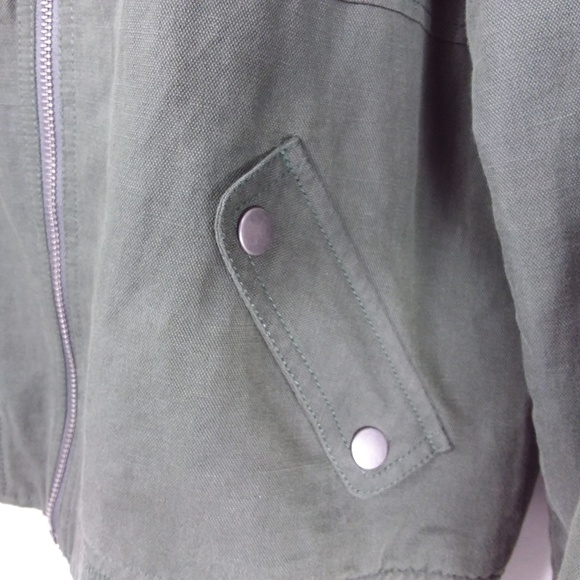 Paige Jacket Olive Green Military Jacket - Picture 3 of 7